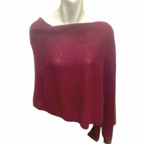 Tees by Tina Cashmere Merlot Knit Wrap One Size NWT - Picture 1 of 2